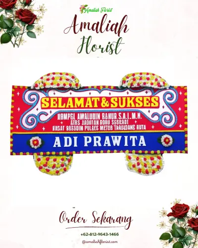 Karangan Bunga Ucapan Selamat di Salaman