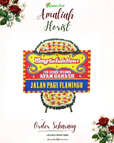 Bunga Papan Congratulation di Salaman
